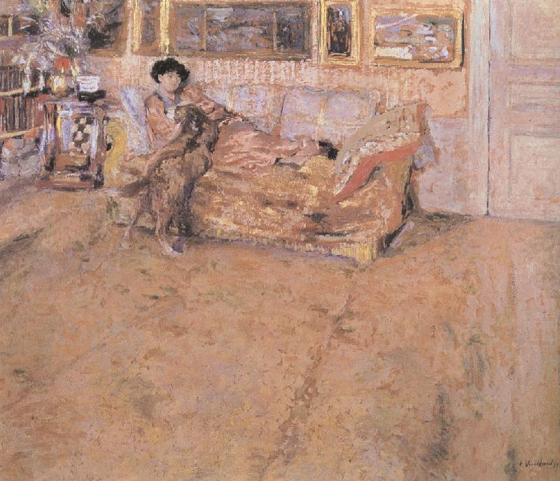 Edouard Vuillard Howe Chancellor and her dog china oil painting image
